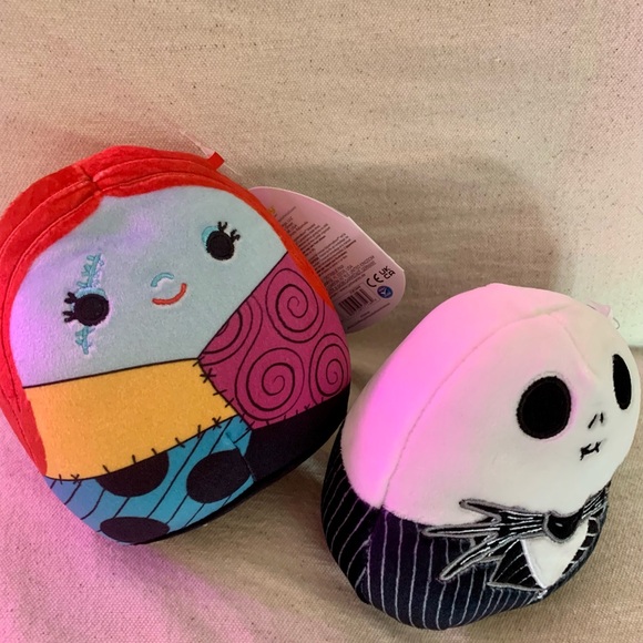 DISNEY SQUISHMALLOWS Jack & Sally 5” The Nightmare Before Christmas NEW w/Tags - Picture 4 of 16